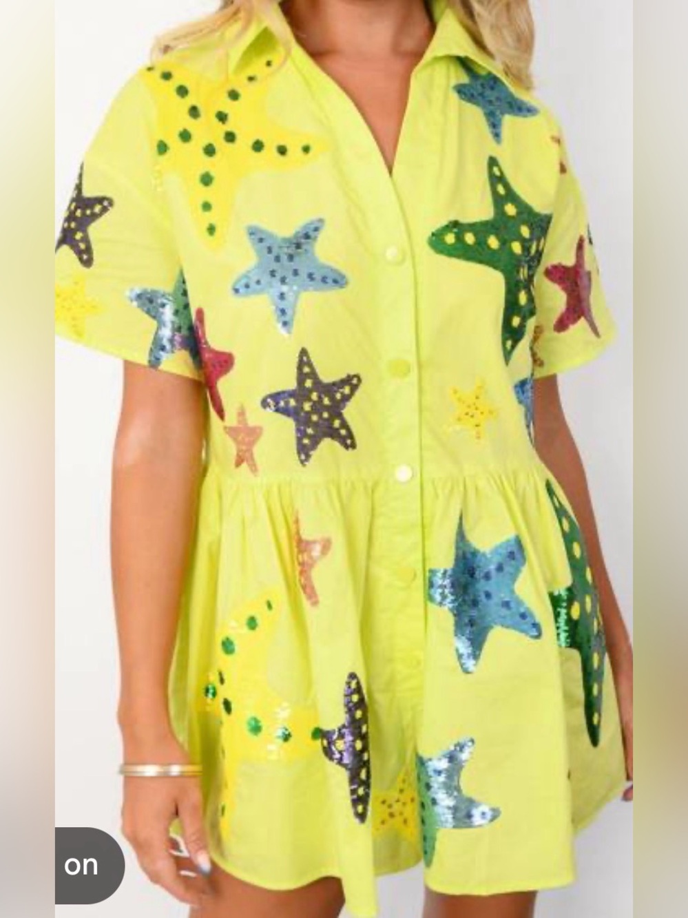 Queen of Sparkles Starfish Romper XS